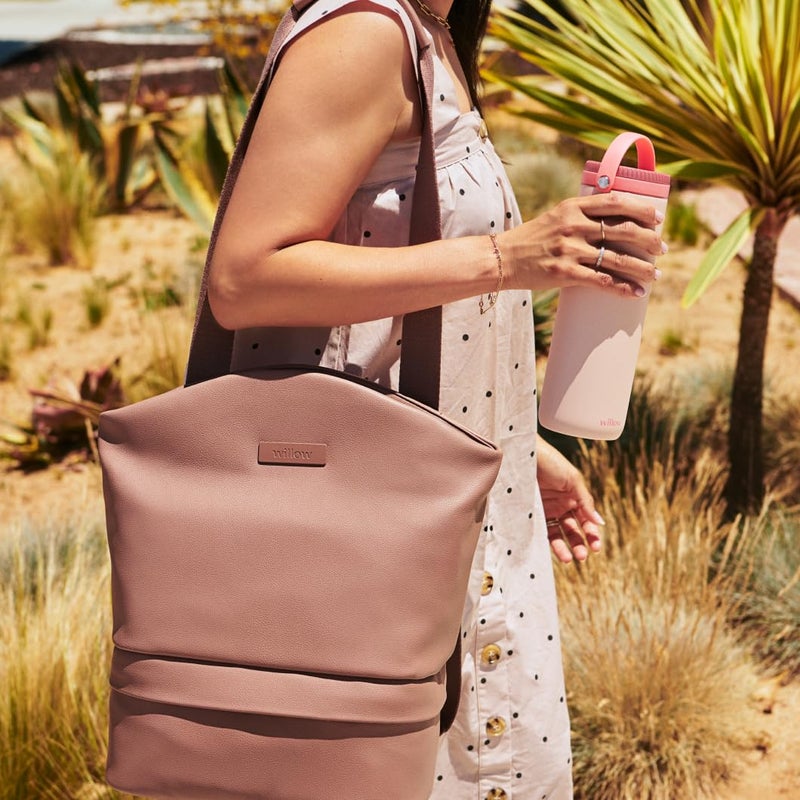 Willow - Portable Breastmilk Cooler - Keeps Breast Milk Cold for 24 Hours - Stainless Steel - Insulated - Reuseable - Breastfeeding Essentials - Storage Container w/Gel Ice Pack - Pink - 16oz - Image 5